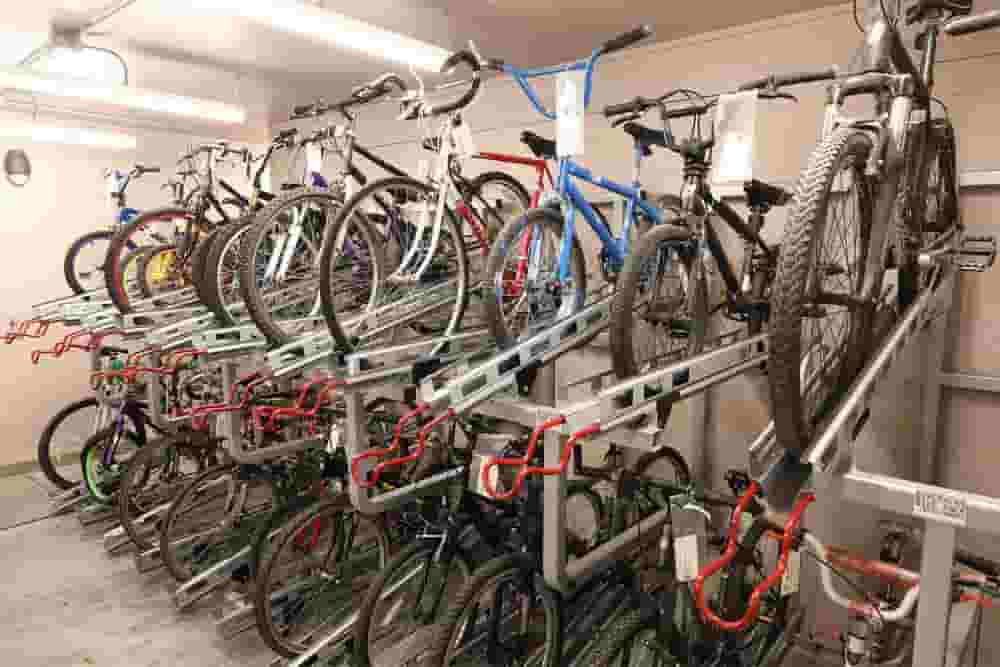 Secure bike storage close to UW campus