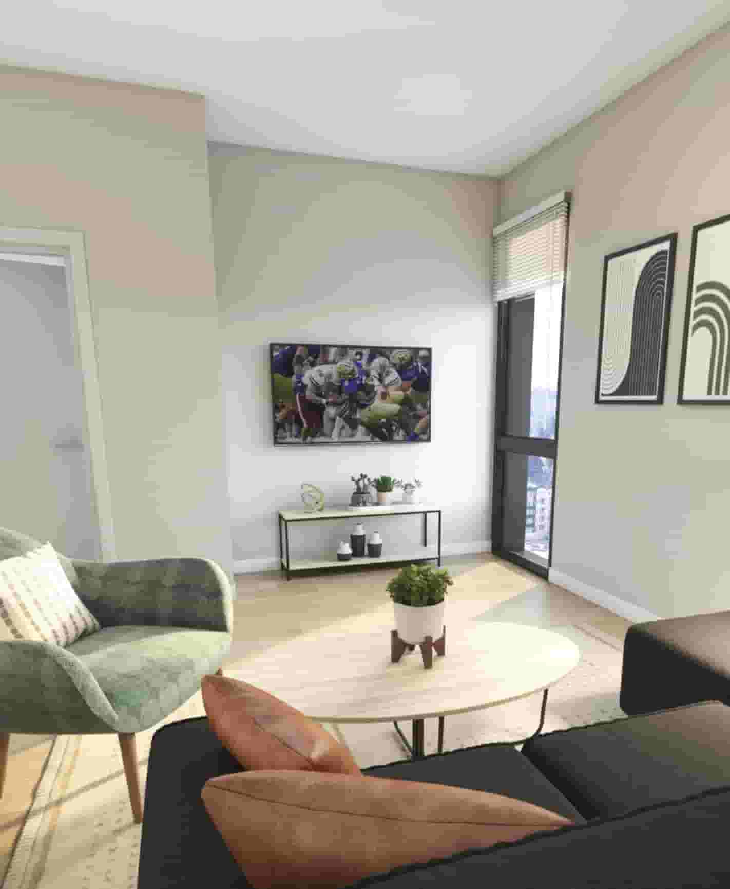For game days and movie nights, TVs included in all apartments